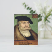Carte Postale Portrait de Friedrich III Elector de Saxe (Debout devant)