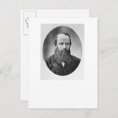 Carte Postale Portrait de Fyodor Mikhailovich Dostoyevsky (Devant / Derrière)