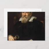 Carte Postale Portrait de Galileo Galilei (Devant / Derrière)
