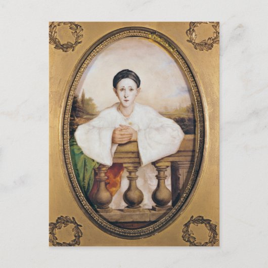 Carte Postale Portrait de Gaspard Deburau sous le nom de Pierrot (Devant)