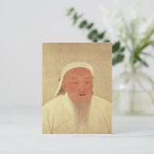 Carte Postale Portrait de Genghis Khan, Mongol Khan (Debout devant)