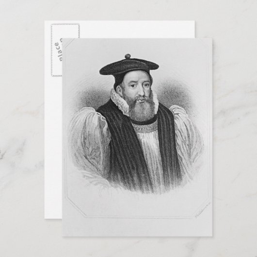Carte Postale Portrait de George Abbot Archevêque de (Devant / Derrière)