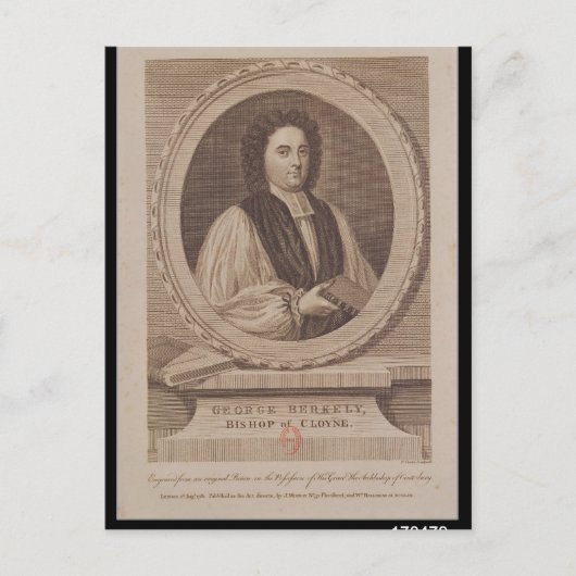 Carte Postale Portrait de George Berkeley Bishop (Devant)