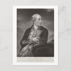 Carte Postale Portrait de George Farmer (1732-79) Capitaine de H