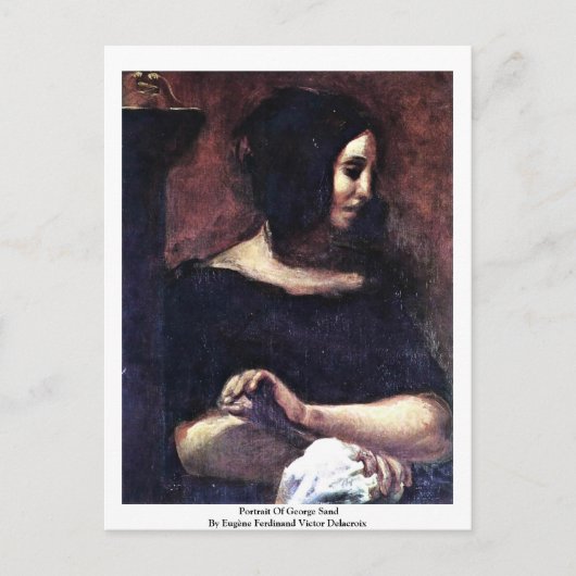 Carte Postale Portrait De George Sand (Devant)