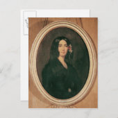 Carte Postale Portrait de George Sand (Devant / Derrière)