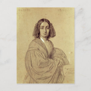Carte Postale Portrait de George Sand 1837