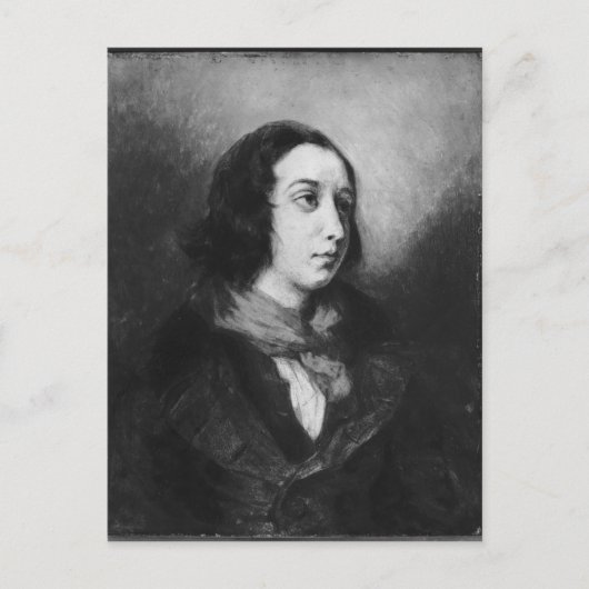 Carte Postale Portrait de George Sand, 1838 (Devant)