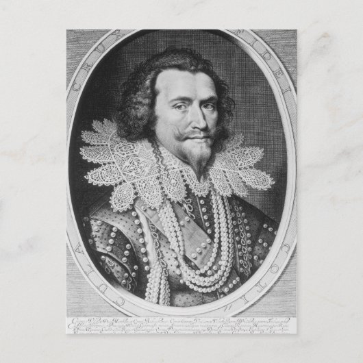 Carte Postale Portrait de George Villiers (Devant)
