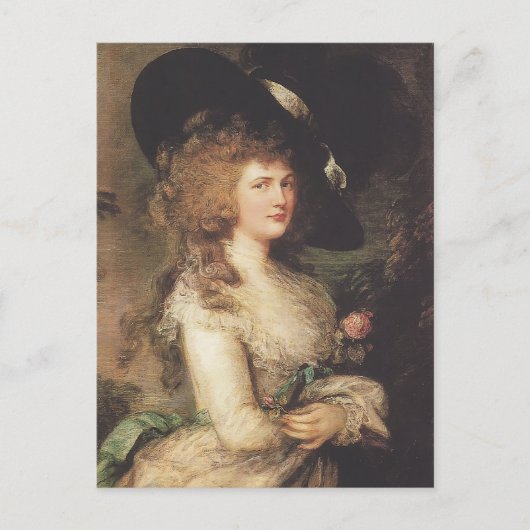Carte Postale Portrait de Georgiana par Thomas Gainsborough (Devant)