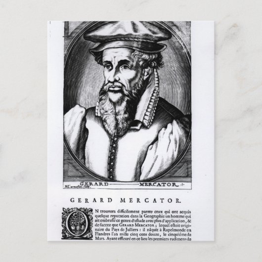 Carte Postale Portrait de Gerard Mercator (Devant)