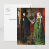 Carte Postale Portrait de Giovanni Arnolfini et sa femme (Devant / Derrière)