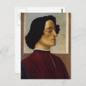 Carte Postale Portrait de Giuliano de' Medici (Devant / Derrière)