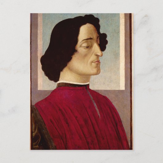 Carte Postale Portrait de Giuliano de' Medici c.1480 (Devant)