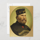 Carte Postale Portrait de Giuseppe Garibaldi (Devant / Derrière)