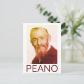 Carte Postale Portrait de Giuseppe Peano (Debout devant)