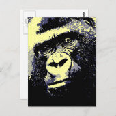 Carte Postale Portrait de Gorilla (Devant / Derrière)