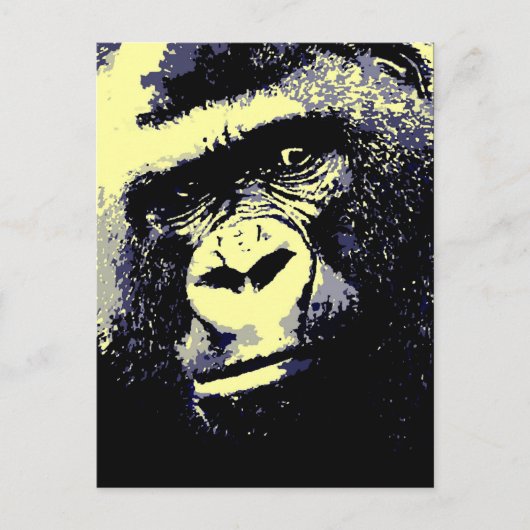 Carte Postale Portrait de Gorilla (Devant)
