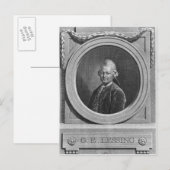 Carte Postale Portrait de Gotthold Ephraim Laling (Devant / Derrière)