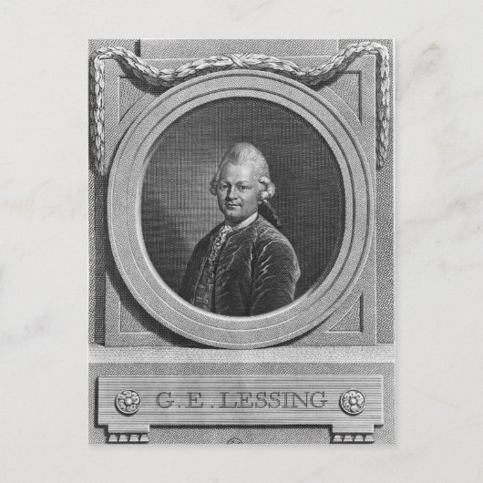 Carte Postale Portrait de Gotthold Ephraim Laling (Devant)