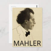 Carte Postale Portrait de Gustav Mahler (1902) (Devant / Derrière)