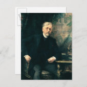 Carte Postale Portrait de Gustave Eiffel 1905 (Devant / Derrière)