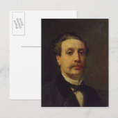 Carte Postale Portrait de Guy de Maupassant 1876 (Devant / Derrière)