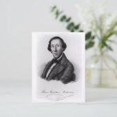 Carte Postale Portrait de Hans Christian Andersen (Debout devant)