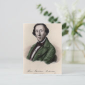 Carte Postale Portrait de Hans Christian Andersen (Debout devant)