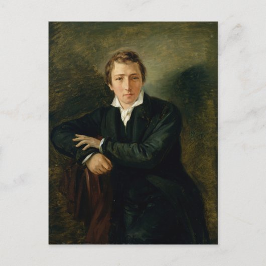 Carte Postale Portrait de Heinrich Heine 1831 (Devant)