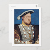 Carte Postale Portrait de Henri VIII d'Angleterre, Holbein (Devant / Derrière)