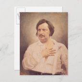Carte Postale Portrait de Honore de Balzac (Devant / Derrière)