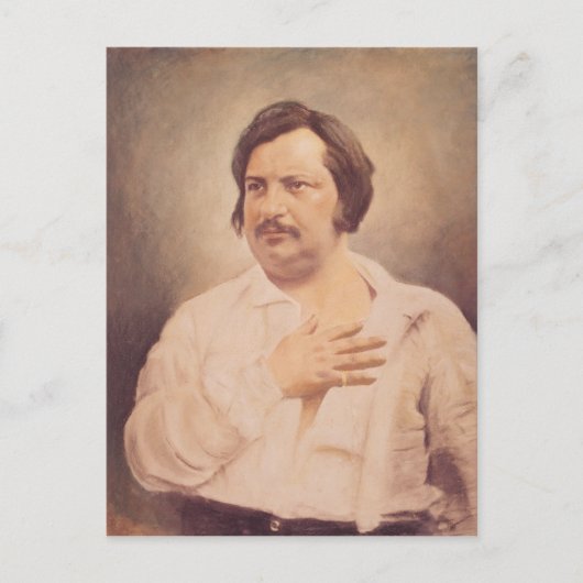 Carte Postale Portrait de Honore de Balzac (Devant)