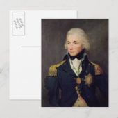 Carte Postale Portrait de Horatio Nelson, Viscount Nelson (Devant / Derrière)