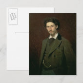 Carte Postale Portrait de Ilya Efimovich Repin, 1876 (Devant / Derrière)
