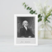 Carte Postale Portrait de James Madison, gravé par William A. (Debout devant)