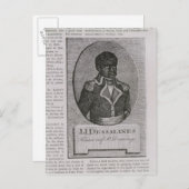 Carte Postale Portrait de Jean-Jacques Dessalines (Devant / Derrière)