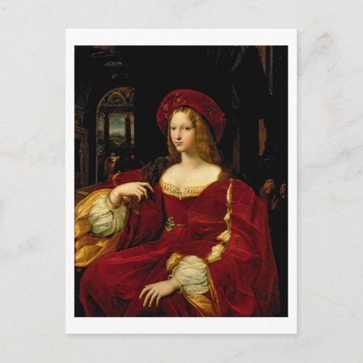 Carte Postale Portrait de Jeanne d'Aragon (c.1500-77) épouse de  (Devant)