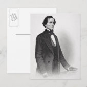 Carte Postale Portrait de Jefferson Davis (Devant / Derrière)