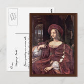 Carte Postale Portrait De Joanna Of Aragon Par Raffael (Devant / Derrière)