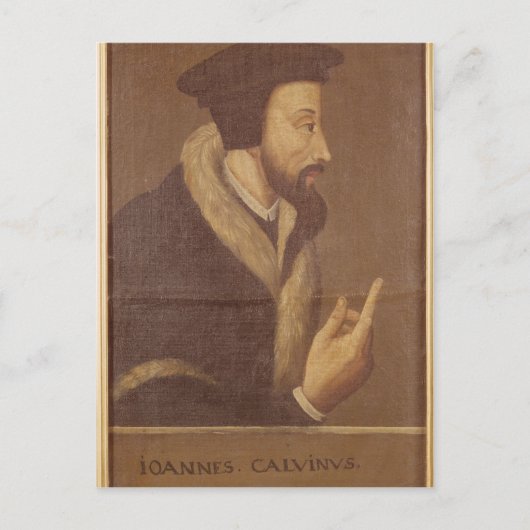 Carte Postale Portrait de John Calvin (Devant)