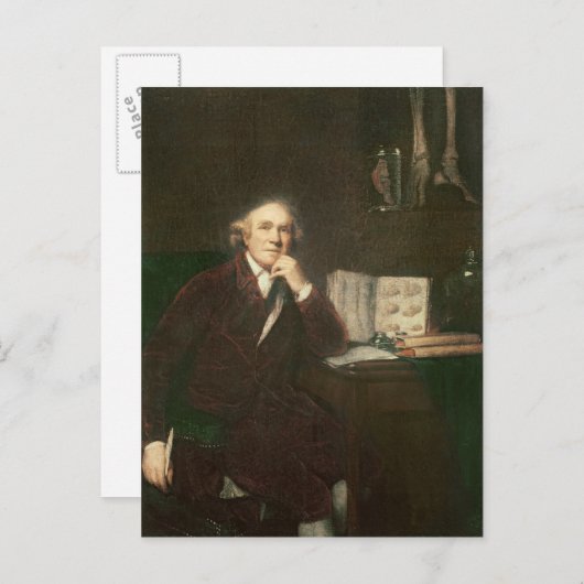 Carte Postale Portrait de John Hunter d'après Sir Joshua (Devant / Derrière)