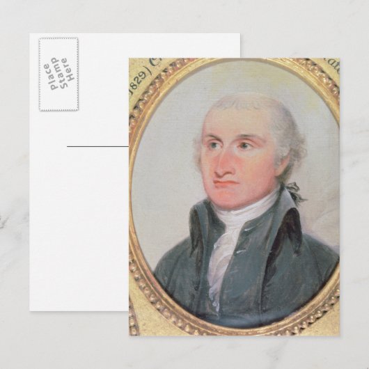 Carte Postale Portrait de John Jay (Devant / Derrière)