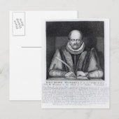 Carte Postale Portrait de John Stowe de son monument (Devant / Derrière)
