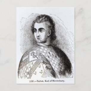 Carte Postale Portrait de John Talbot