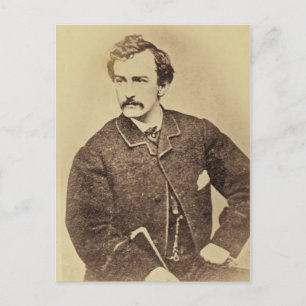 Carte Postale Portrait de John Wilkes Booth   1861-65