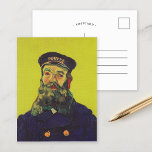 Carte Postale Portrait de Joseph Roulin | Vincent van Gogh<br><div class="desc">La série de portraits de Joseph Roulin, le facteur d’Arles, de Vincent van Gogh, est un hommage sincère à son ami proche et à son confiant. Peintes entre 1888 et 1889, les oeuvres mettent en valeur le style post-impressionniste de Van Gogh, avec des couleurs audacieuses, des coups de pinceau dynamiques...</div>