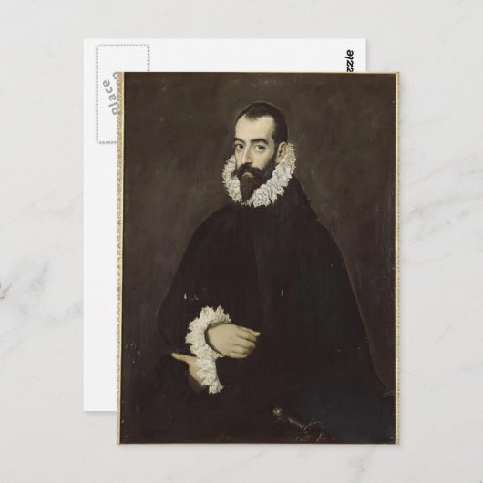 Carte Postale Portrait de Juan Pimentel y Herrera par El Greco (Devant / Derrière)