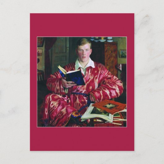Carte Postale Portrait de K. B. Kustodiev par Boris Kustodiev (Devant)
