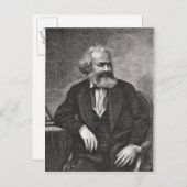Carte Postale Portrait de Karl Marx 1857 (Devant / Derrière)